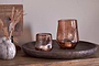 Linora Recycled Glass Tealight Holder - Terracotta-nkuku