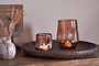 Linora Recycled Glass Tealight Holder - Terracotta-nkuku