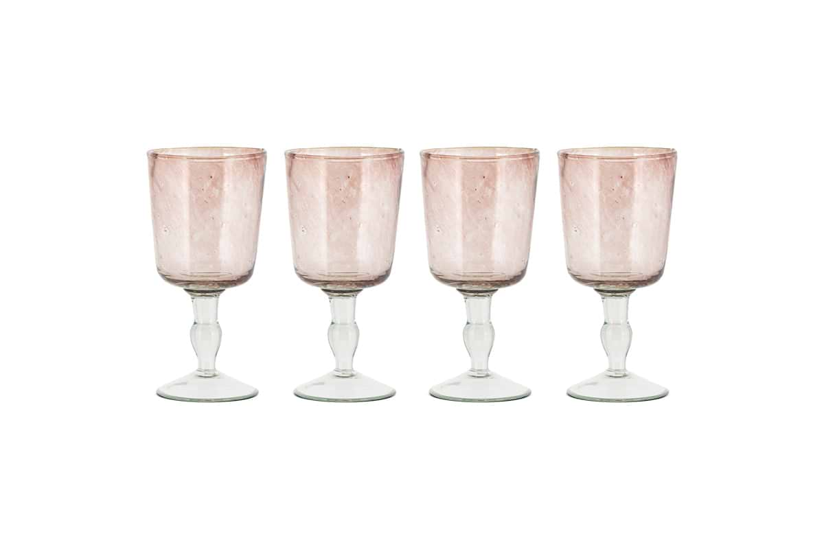 Llanera Wine Glass - Plum - (Set of 4)-nkuku