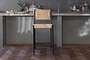 Lohanda Acacia & Munja Grass Counter Chair - Charcoal-nkuku