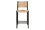 Lohanda Acacia & Munja Grass Counter Chair - Charcoal-nkuku