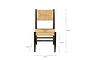 Lohanda Acacia & Munja Grass Dining Chair - Charcoal-nkuku