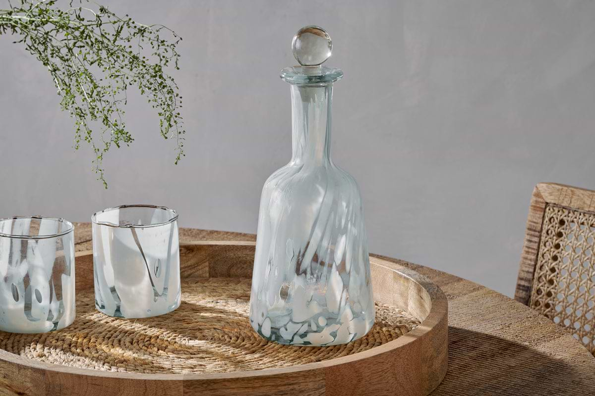 Lohara Decanter - White-nkuku