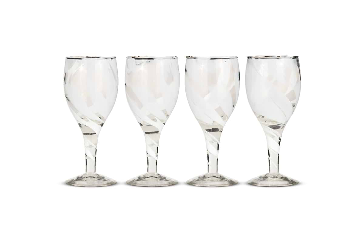 Lohara Wine Glass - White (Set of 4)-nkuku