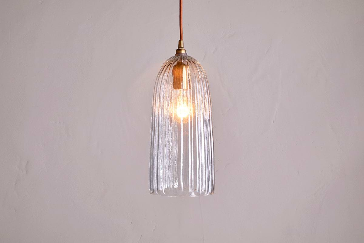 Lumina Recycled Glass Pendant - Clear-nkuku