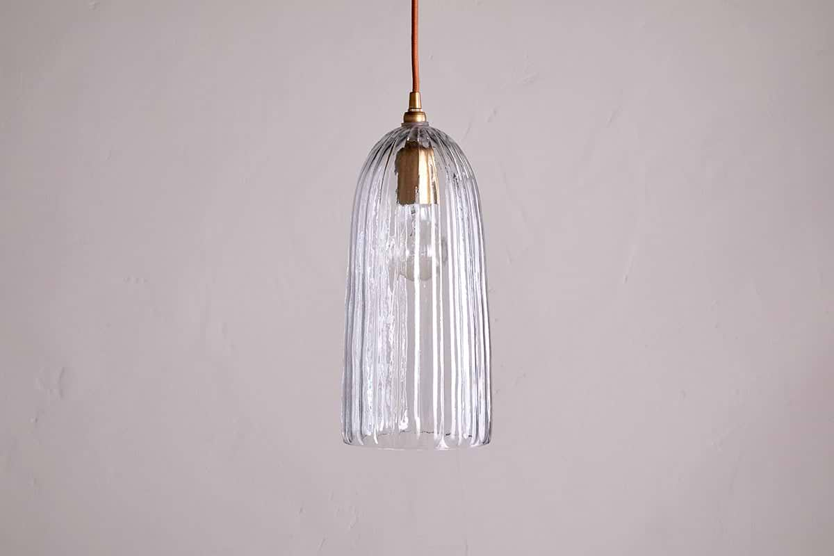 Lumina Recycled Glass Pendant - Clear-nkuku