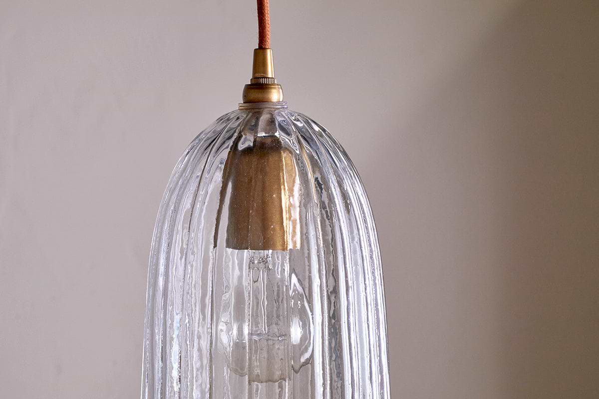 Lumina Recycled Glass Pendant - Clear-nkuku