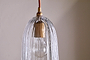 Lumina Recycled Glass Pendant - Clear-nkuku