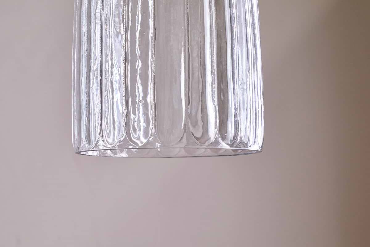 Lumina Recycled Glass Pendant - Clear-nkuku