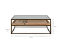 Luzon Iron & Mango Wood Display Coffee Table - Brass- nkuku