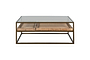 Luzon Iron & Mango Wood Display Coffee Table - Brass- nkuku