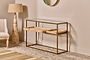 Luzon Iron & Mango Wood Display Console Table- nkuku