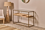 Luzon Iron & Mango Wood Display Console Table- nkuku