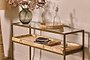 Luzon Iron & Mango Wood Display Console Table- nkuku