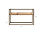 Luzon Iron & Mango Wood Display Console Table- nkuku