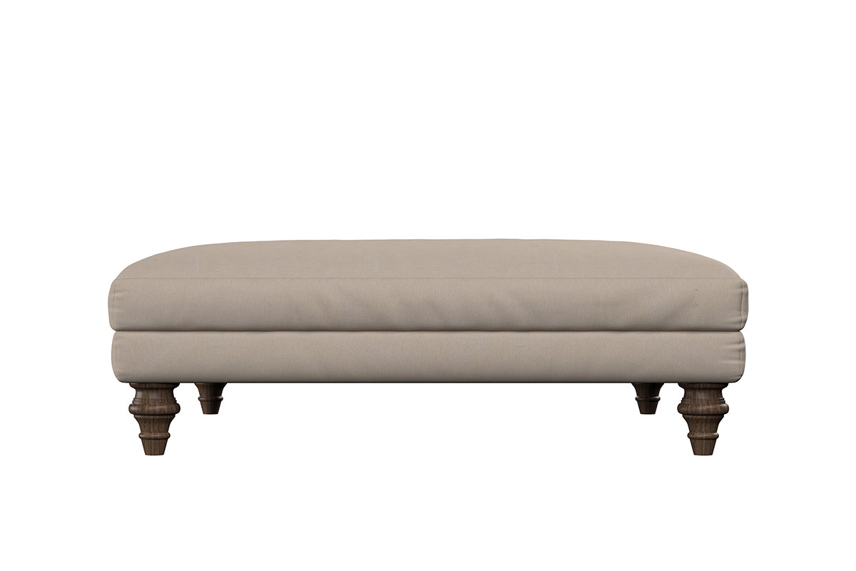 Marri Grand Footstool - Recycled Cotton Flax