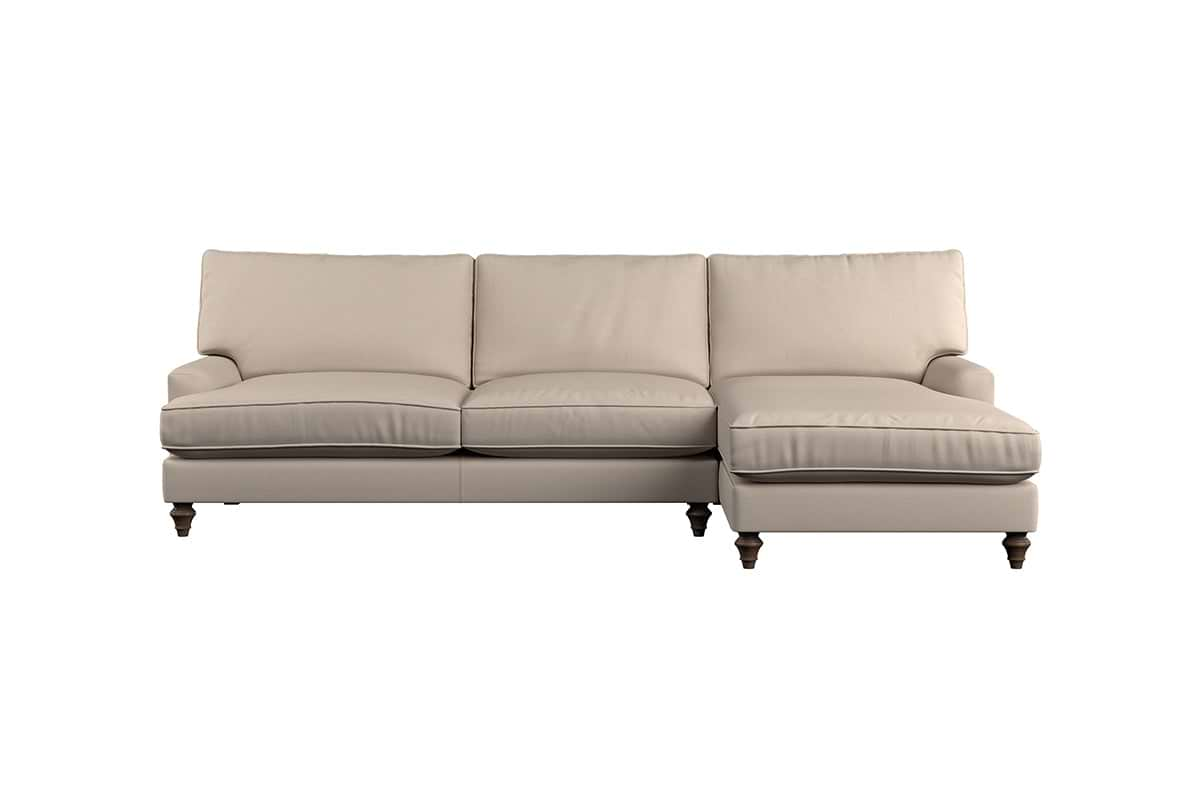 Marri Grand Right Hand Chaise Sofa - Recycled Cotton Fatigue