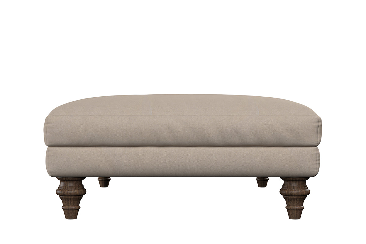 Marri Large Footstool - Recycled Cotton Flax