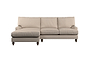 Marri Large Left Hand Chaise Sofa - Recycled Cotton Mocha
