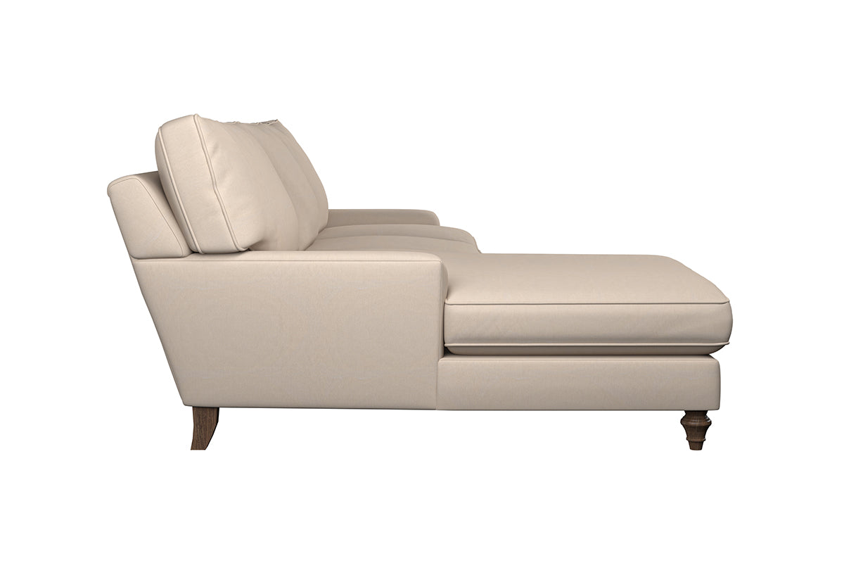 Marri Large Left Hand Chaise Sofa - Recycled Cotton Thunder