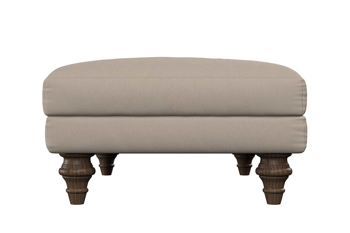 Marri Medium Footstool - Recycled Cotton Flax