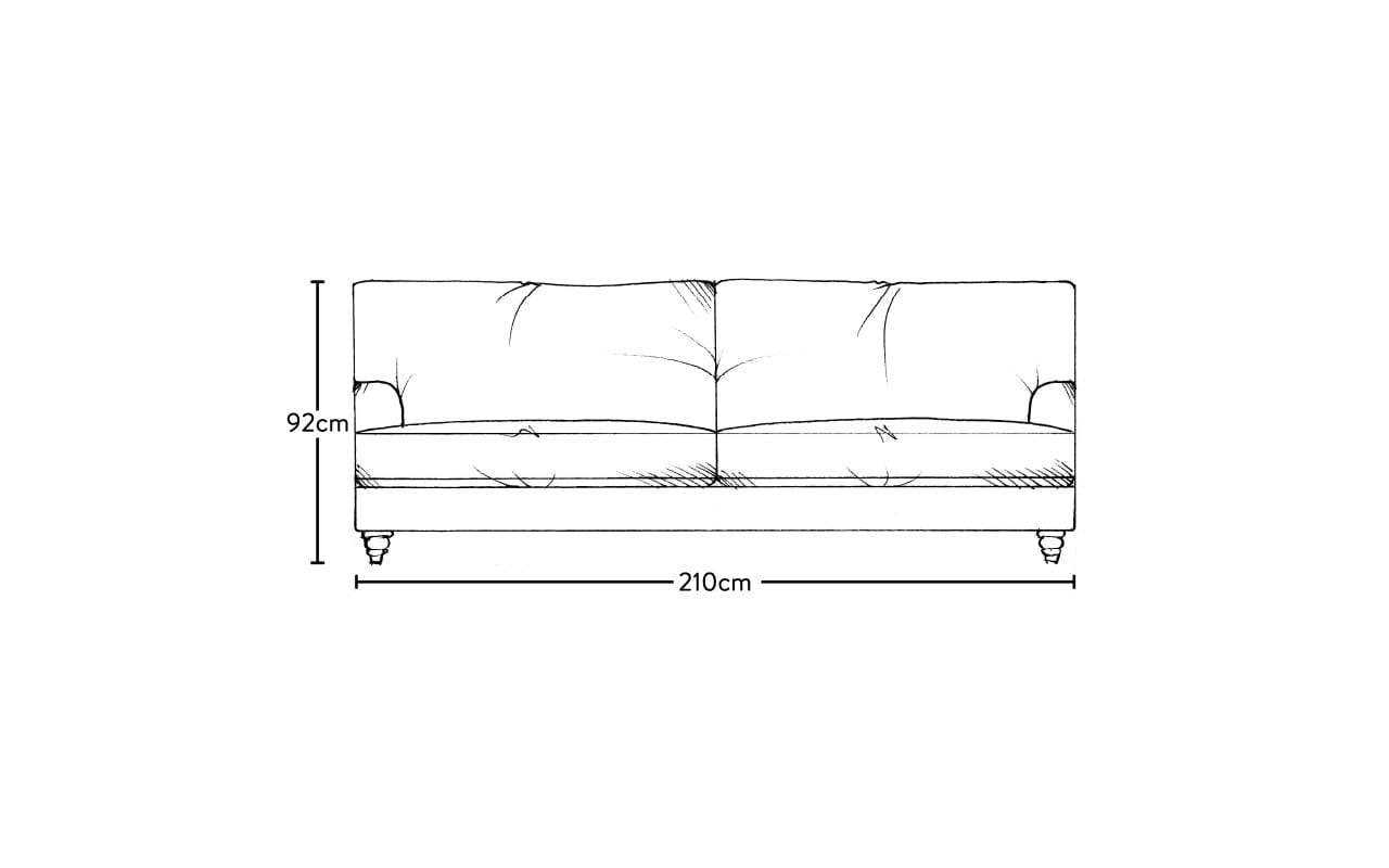 Marri Large Sofa - Brera Linen Dusk