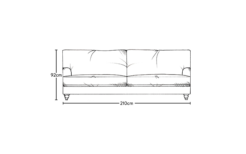 Marri Large Sofa - Recycled Cotton Lavender