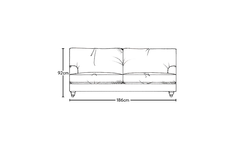 Marri Medium Sofa - Recycled Cotton Flax