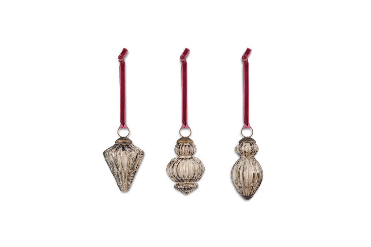 Manipur Baubles - Smoke (Set of 3)