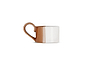 Mittee Ceramic Teacup Tealight Holder - Off White & Terracotta (Set of 2)