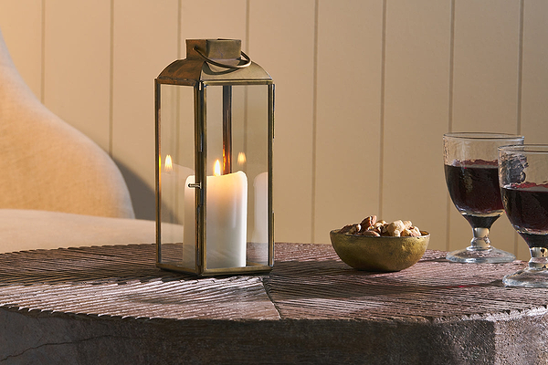 Maro Brass Lantern - Tall