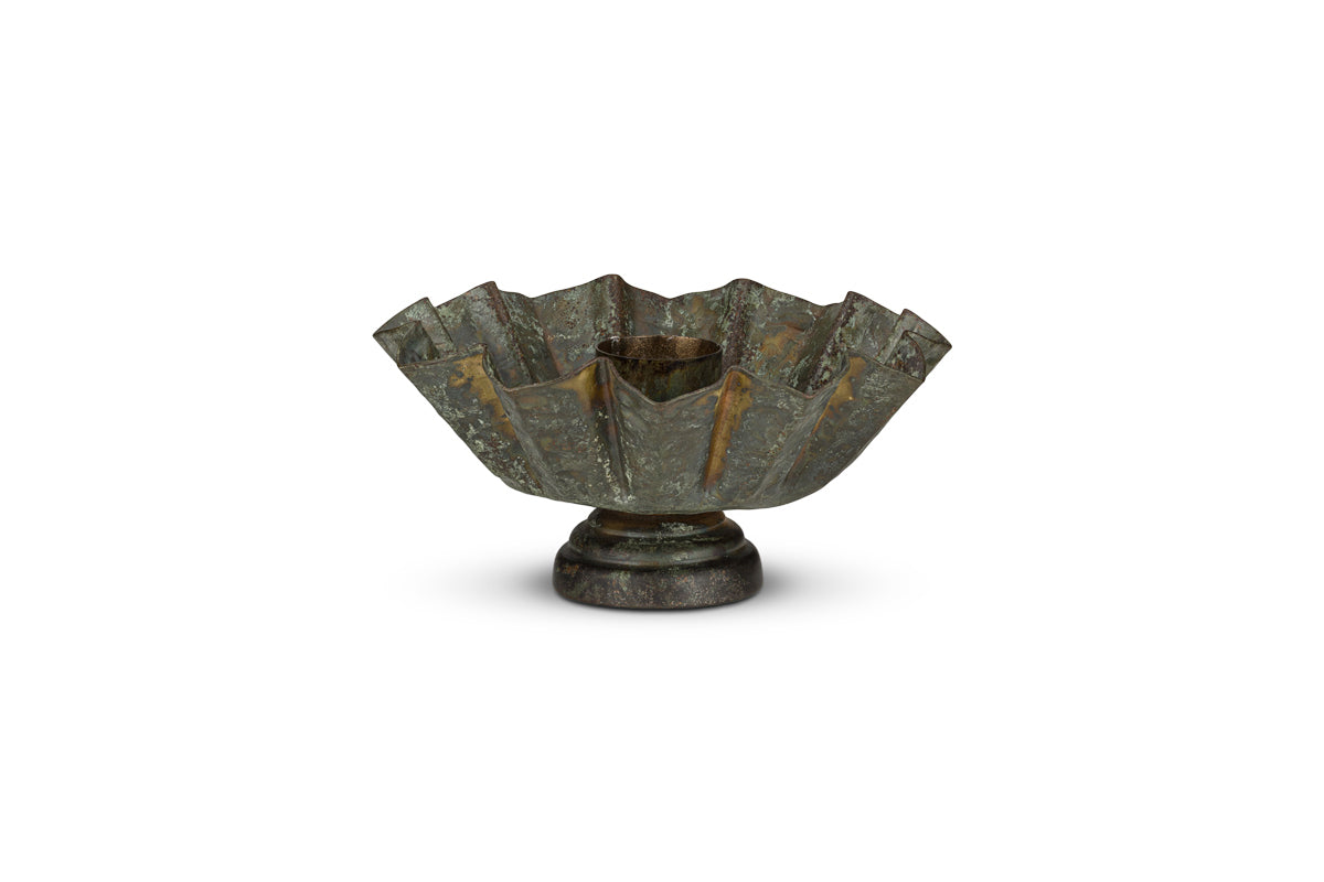 Matu Candle Holder - Antique Patina