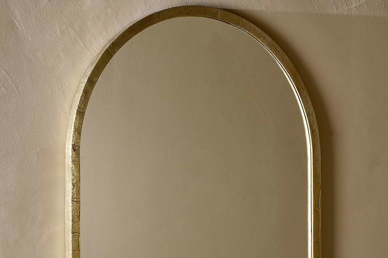 Murwara Arch Mirror - Antique Brass