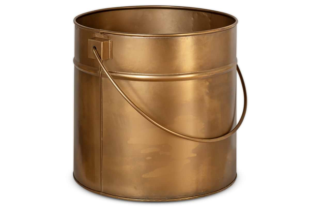 Mosat Iron Fireside Bucket - Antique Brass