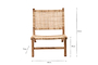 Madrisana Acacia & Rattan Woven Chair- nkuku