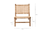 Madrisana Acacia & Rattan Woven Chair- nkuku