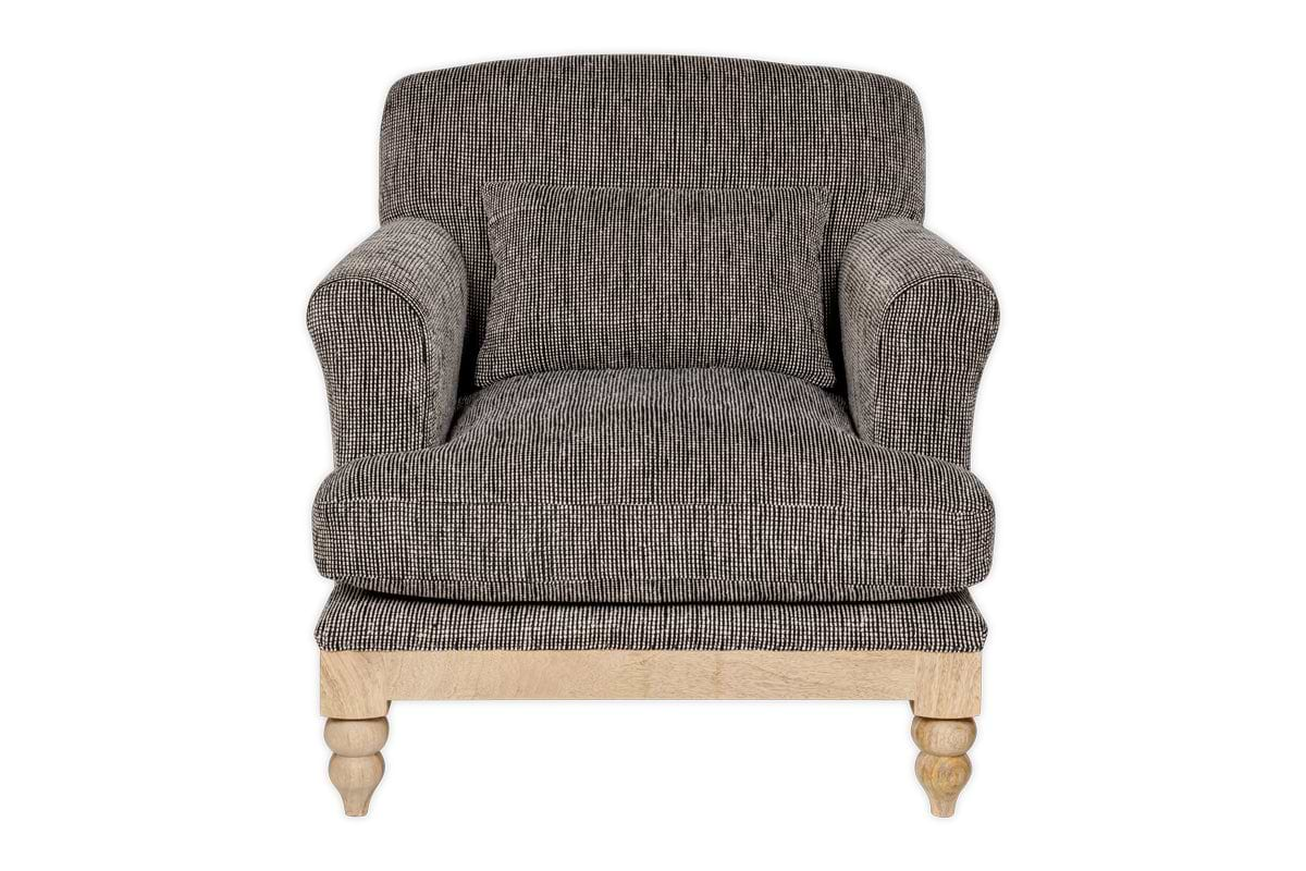 Maganda Cotton Armchair - Charcoal-nkuku