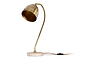 Mahra Marble & Metal Desk Lamp - Antique Brass & Brown-nkuku