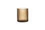 Malana Recycled Glass Candle Holder - Smoke Brown-nkuku