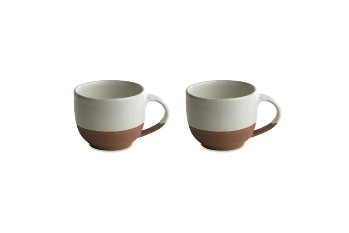 Mali Coffee Mug - White (Set of 2)-nkuku