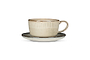 Malia Cup & Saucer - Cream-nkuku