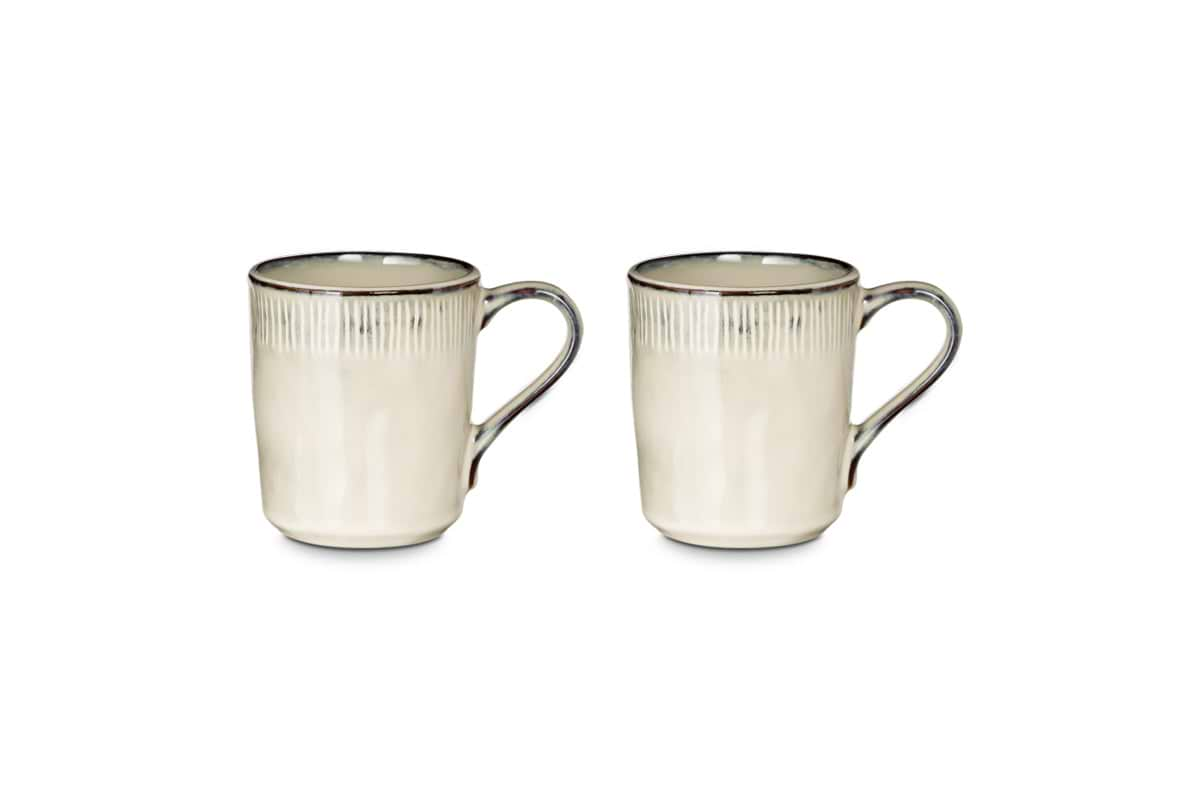 Malia Mug - Cream - (Set of 2)-nkuku