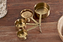 Mane Measuring Cups - Brushed Gold-nkuku