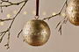 Manya Metal Round Baubles - Brass - (Set of 3)-nkuku