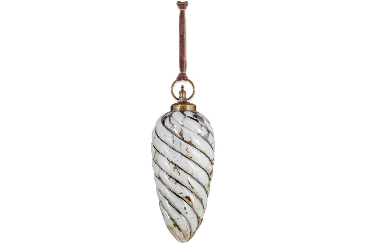 Maran Giant Bauble - Gold & Cream-nkuku