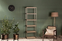 Marjori Mango Wood And Iron Standing Shelves - Narrow-nkuku