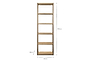 Marjori Mango Wood And Iron Standing Shelves - Narrow-nkuku