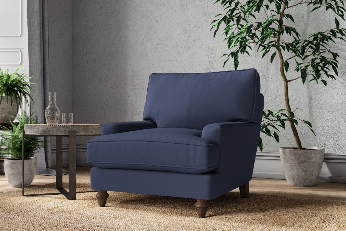 Marri Armchair - Recycled Cotton Navy-nkuku