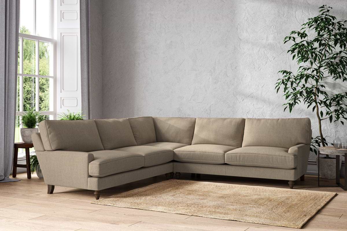 Marri Grand Corner Sofa - Brera Linen Pebble-nkuku