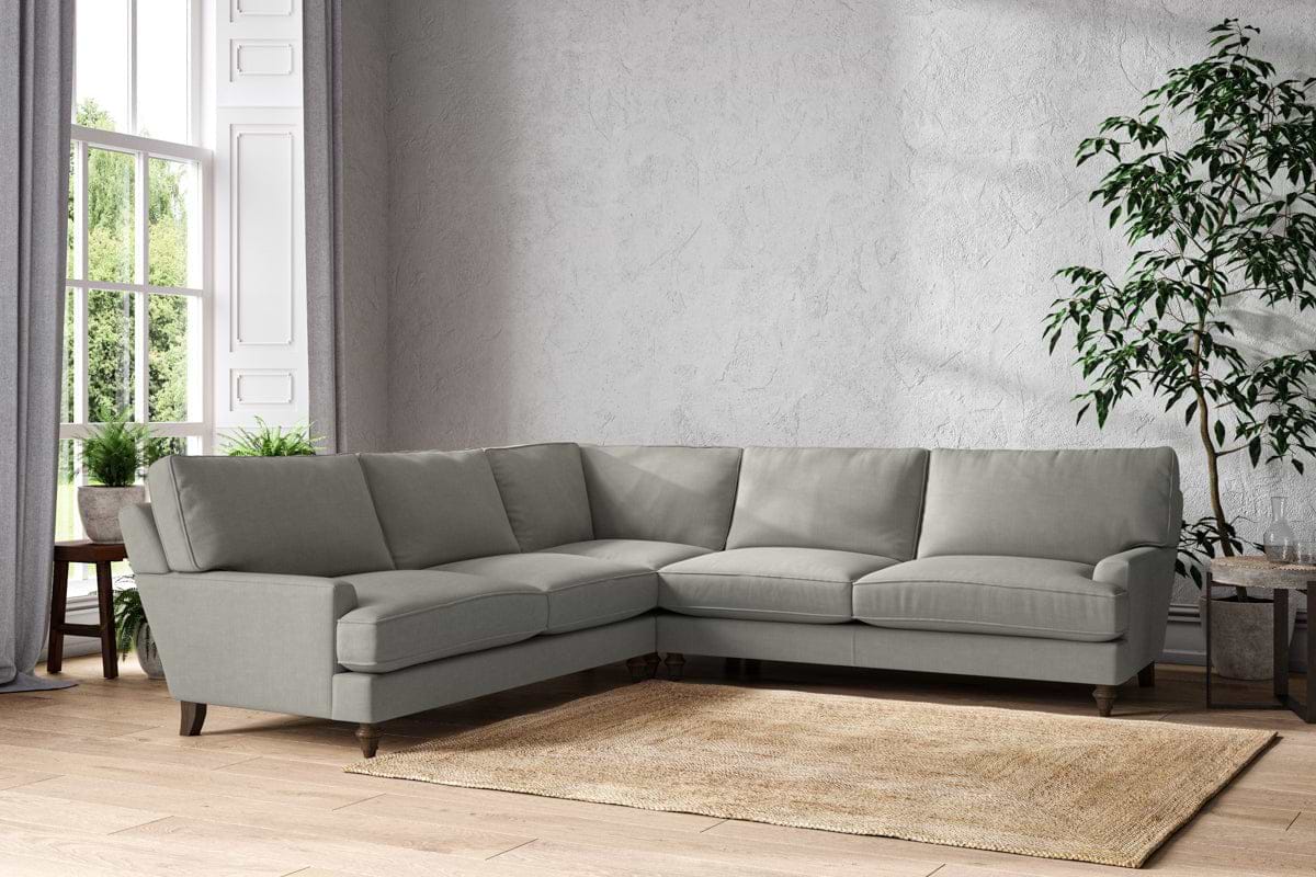 Marri Grand Corner Sofa - Brera Linen Smoke-nkuku